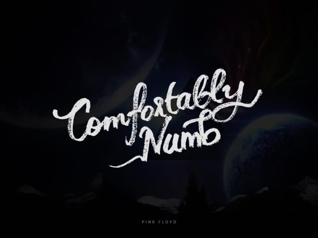 Description: comfortably numb by Arun Kurian on Dribbble